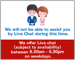 We will not be able to assist you by Live Chat during this time.